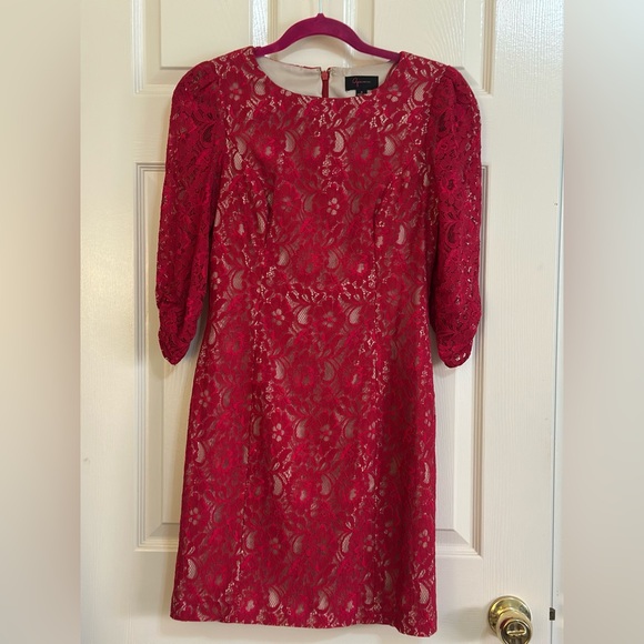 Red Lace Dress - Picture 2 of 4